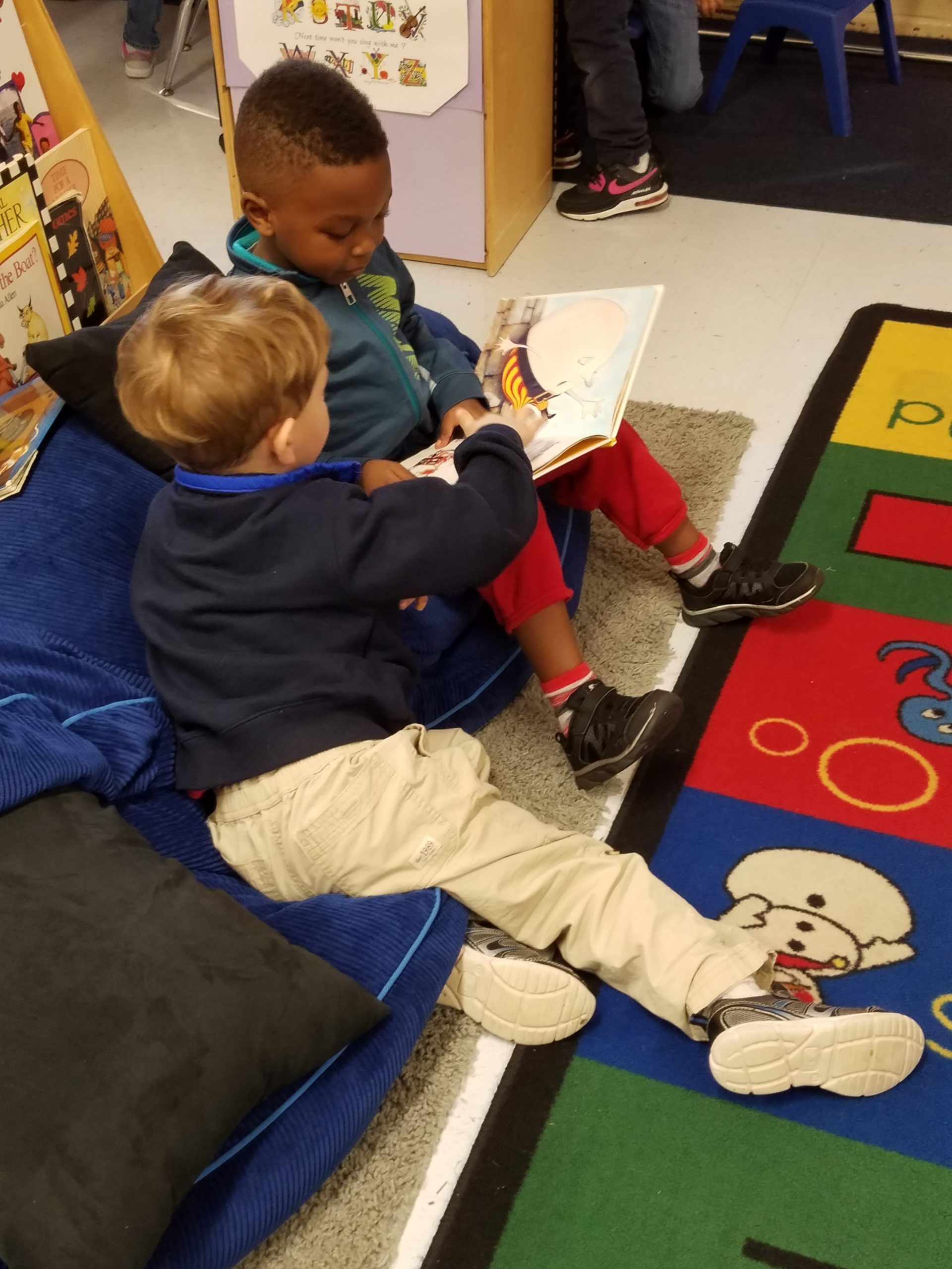 Pre-K students with special needs learn a lot from typically developing children in Newport News Public Schools' inclusive classrooms. The students who are meeting age expectations also learn early leadership skills from the experience. 