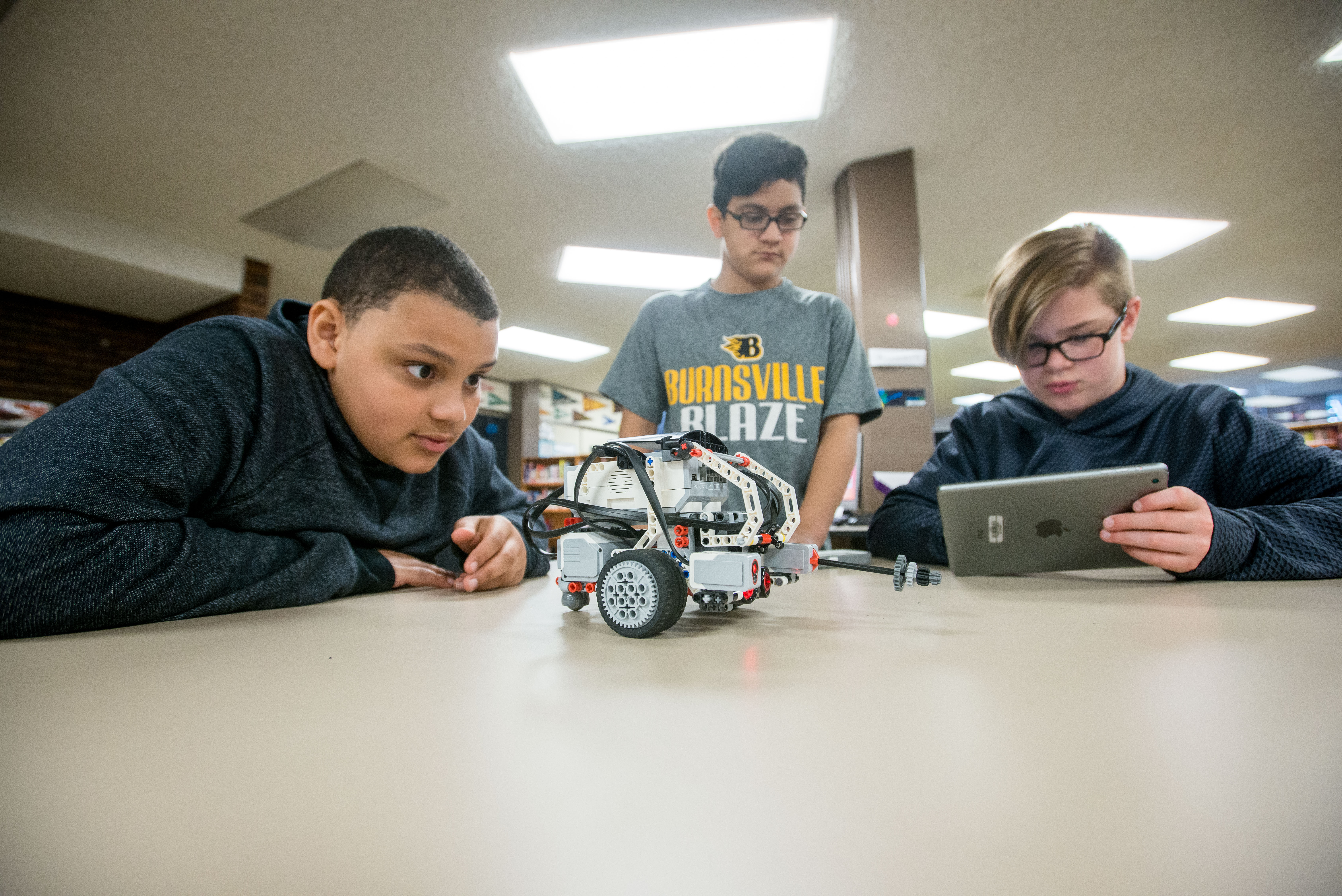 Students in Minnesota’s Burnsville-Egan-Savage School District get embedded coding instruction in career pathway programs. 