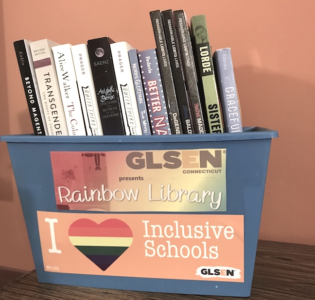 This Rainbow Library kit comes with LGBTQ-themed books and other educational resources tailored for specific grade levels. Schools can get the kit by partnering with the Connecticut chapter of GLSEN, an LGTBQ support organization.