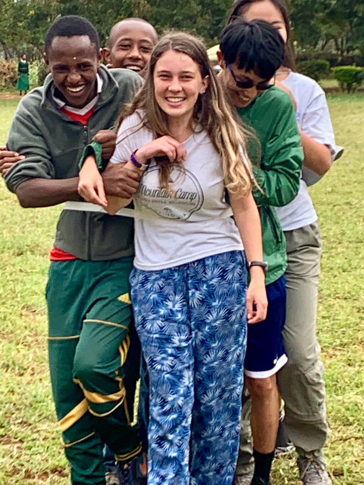 Students on a World Leadership School trip in Tanzania. 