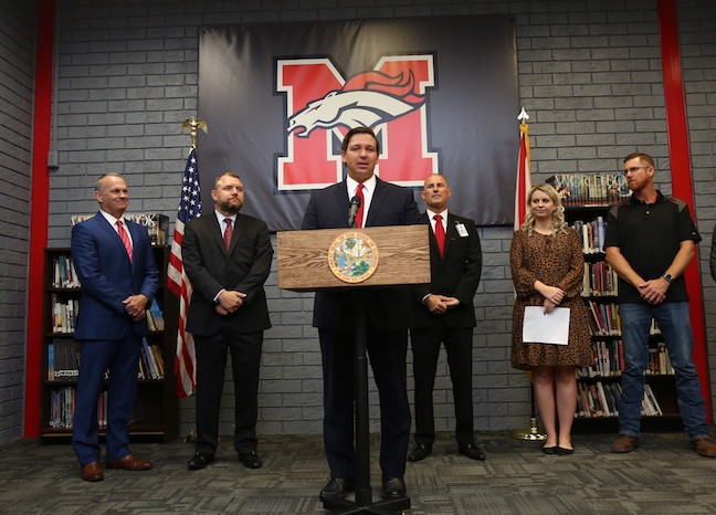 In an effort to reduce teacher shortages, Florida Gov. Ron DeSantis proposes a substantial increase in starting teacher pay during a visit to Middleburg High School in Clay County.
