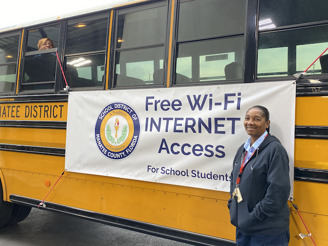 The School District Of Manatee County has boosted digital equity by equipping 25 school buses with broadband WiFi to provide access during and beyond the coronavirus crisis.