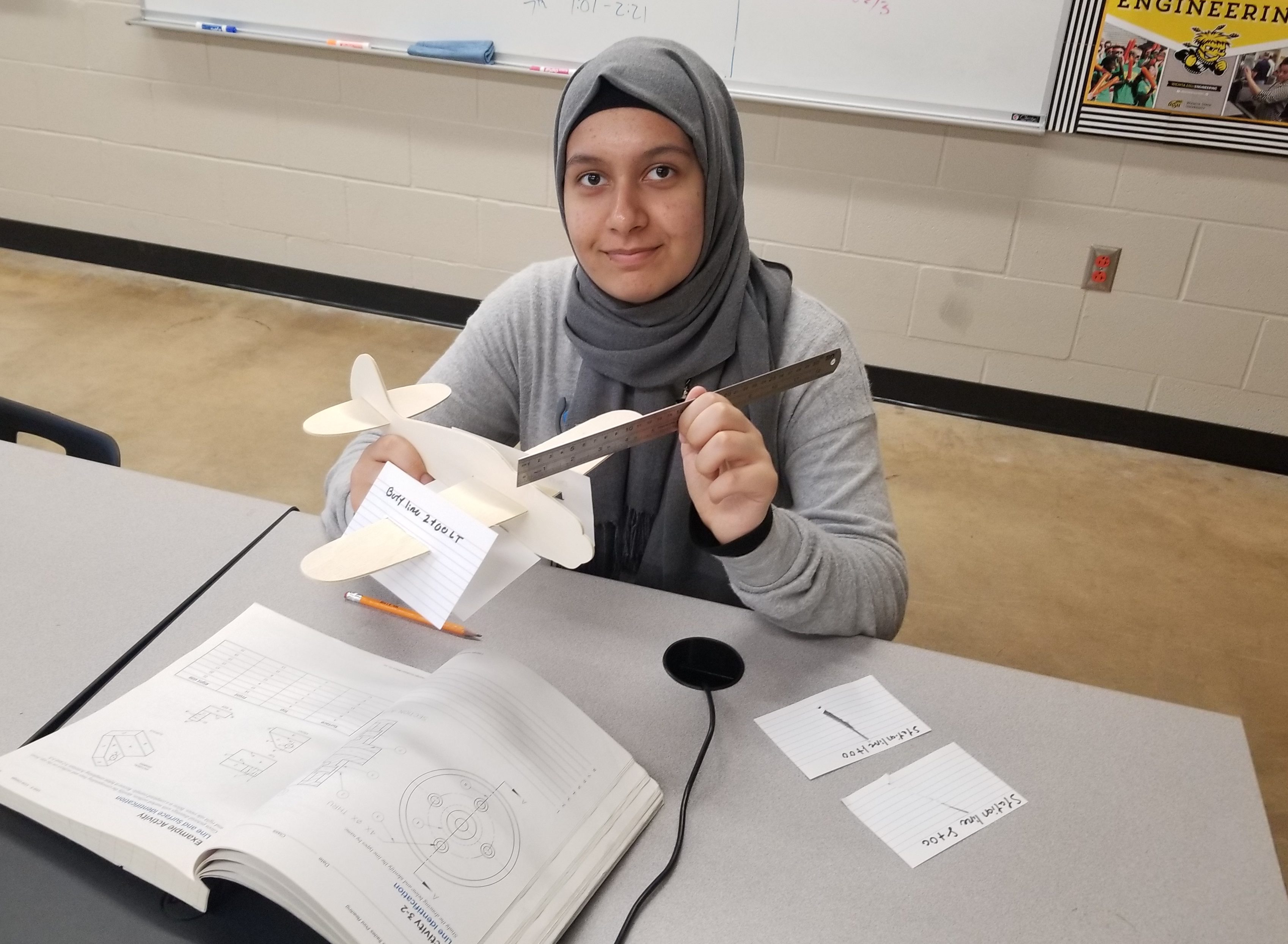 The aviation pathway allows Wichita’s ninth-graders and 10th-graders to take foundational courses in airplane manufacturing to prepare them for advanced college-level training during their junior and senior years