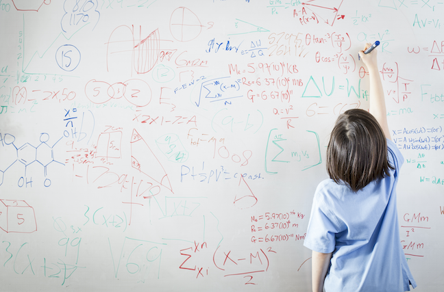 Many educators believe female students are just as good as math and STEM as males though a gender gap persists in the subjects. (JW LTD/GettyImages.com)