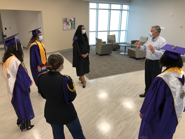 Students, the superintendent and a principal plan a virtual graduation in Florida's St. Lucie Public Schools.