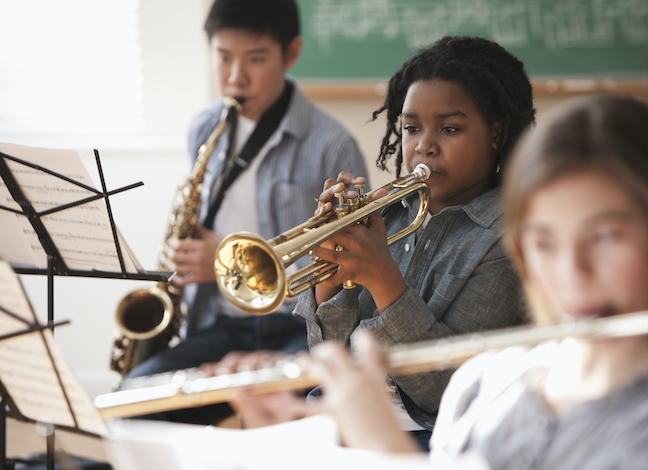 To boost social-emotional learning, teachers can let students explore more diverse styles of music and examine the historic environments in which that music was made.(GettyImages/Jose Luis Pelaez Inc)