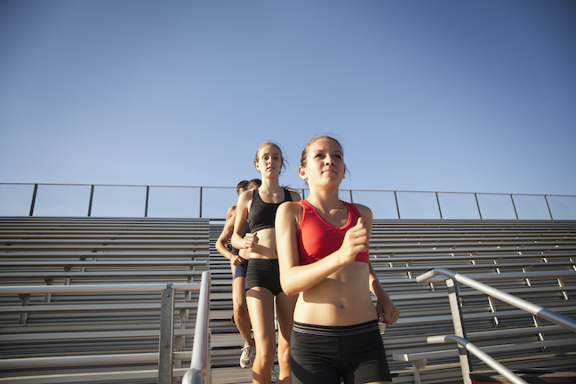 Districts are restarting school sports activities with safety measures such as limiting the size of groups, temperature checks and keeping locker rooms closed. (GettyImages.com/Sarah Casillas)