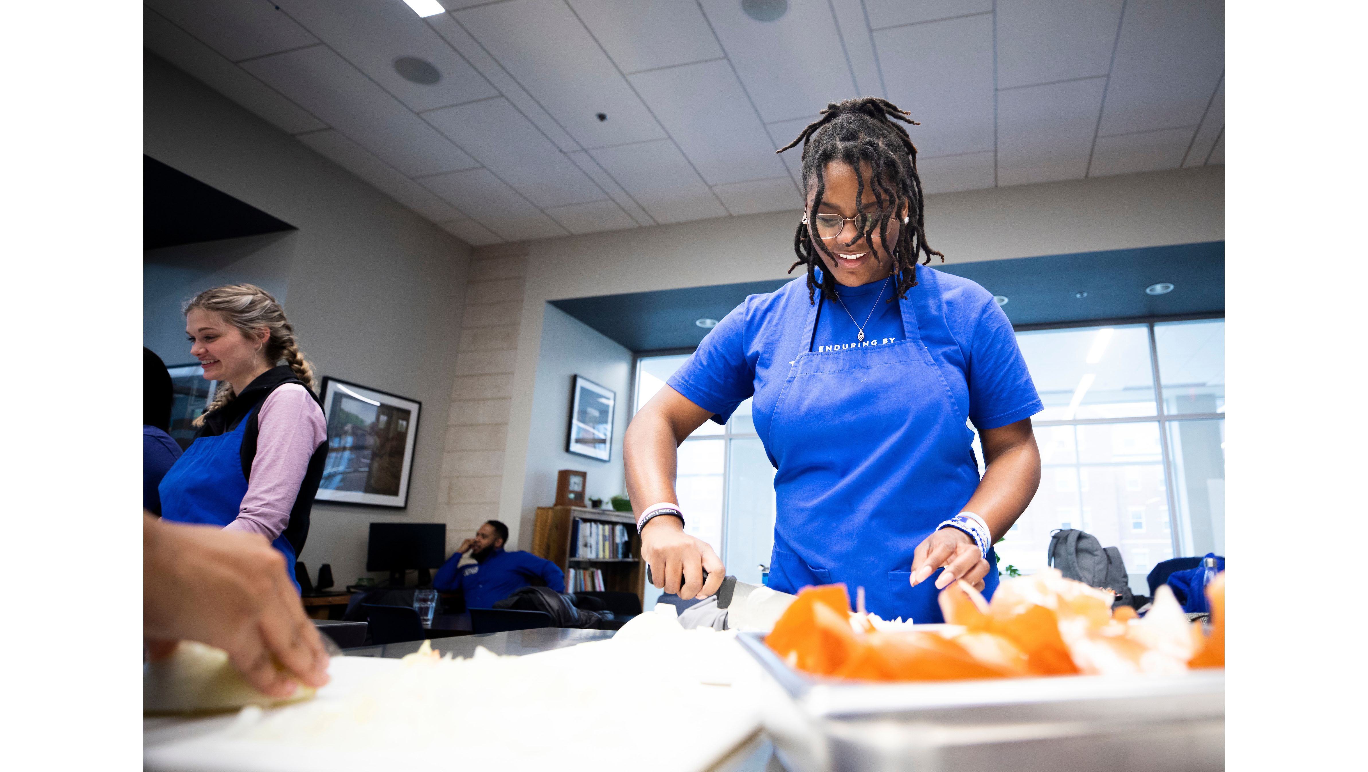 Cooking and nutrition is one area covered in the online adulting course being offered by the University of Kentucky. Photo by Pete Comparoni