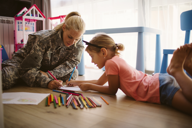 Student of military families face the challenge of making friends in new schools, fitting in, building self-confidence and dealing with the deployment of a parent. (GettyImages/vgajic)