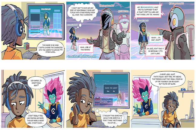 Committee for Children's Captain Compassion comic strip is designed to help students and educators better prevent and respond to race-based bullying.