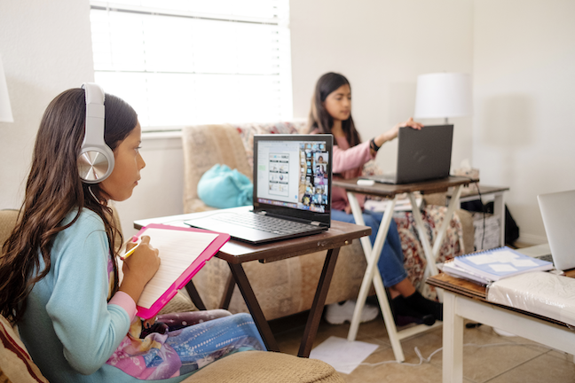 To support K-12 online learning, many states used CARES Act relief funding to expand the availability and affordability of residential high-speed internet service. (GettyImages/Laura Olivas)