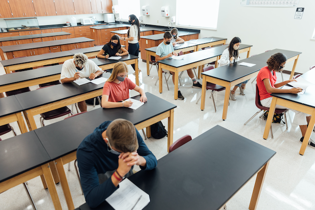 Almost three-quarters of high school English 2 students who failed the end-of-course exam had earned a C or higher in the class, a new report has found. (GettyImages/RichVintage)