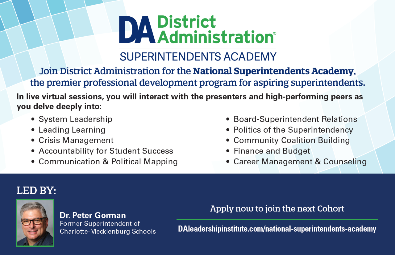 Aspiring superintendents Join our summer National Superintendents