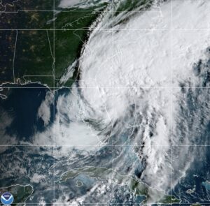 Tropical Storm Ian slices across Florida (Image: NOAA)