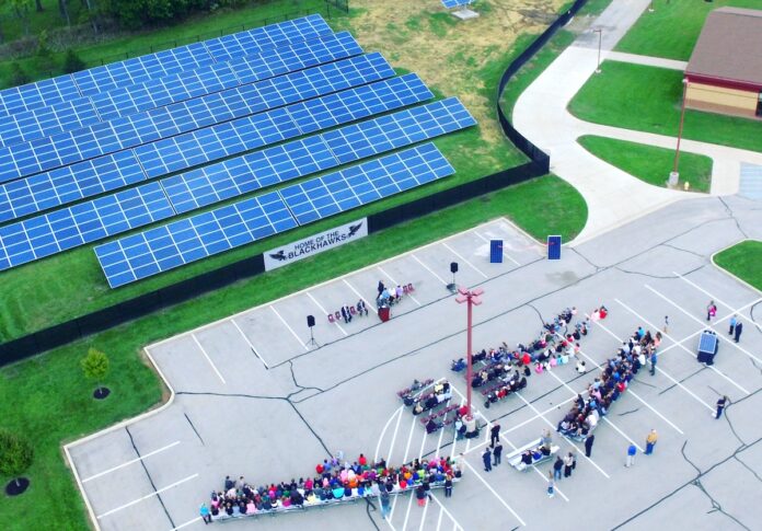 Solar savings: Sheridan Community Schools has redirected about $1.3 million toward salaries each year since the Indiana district shifted to solar energy.