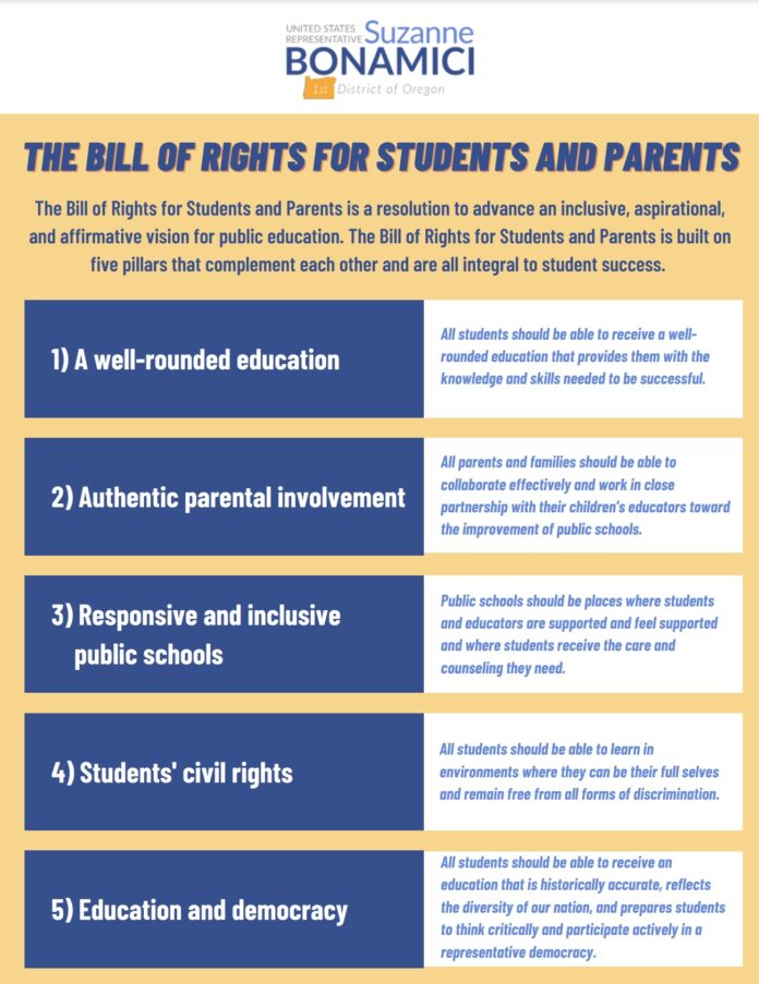 Dems fire back with "Bill of Rights for Students and Parents"