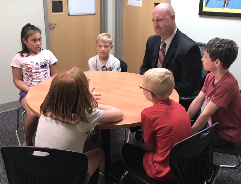 Superintendent Jason Snodgrass and his team regularly survey students about how to improve learning environments.